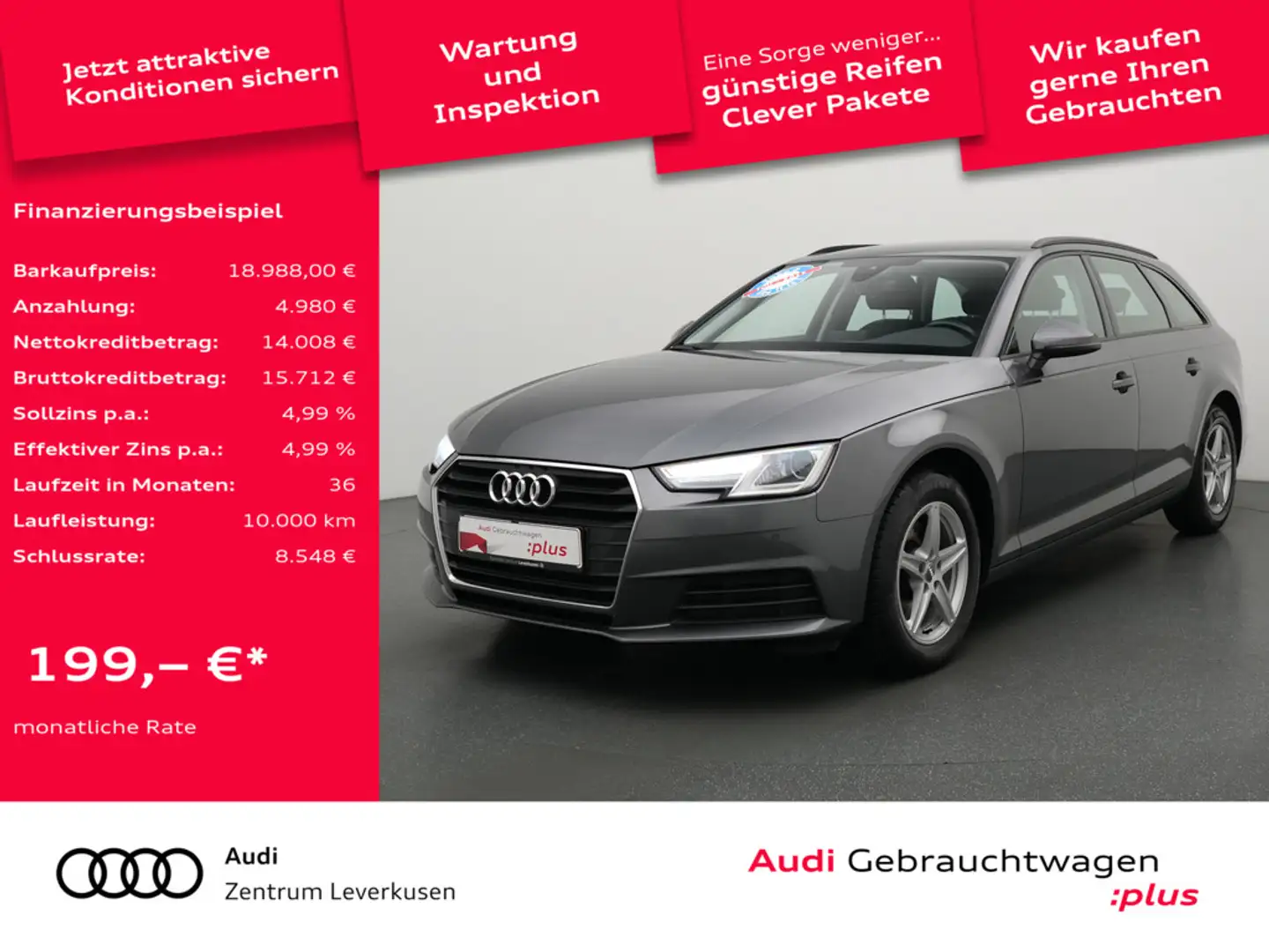 Audi A4 Avant NAVI XENON SHZ PDC KLIMA Noir - 1