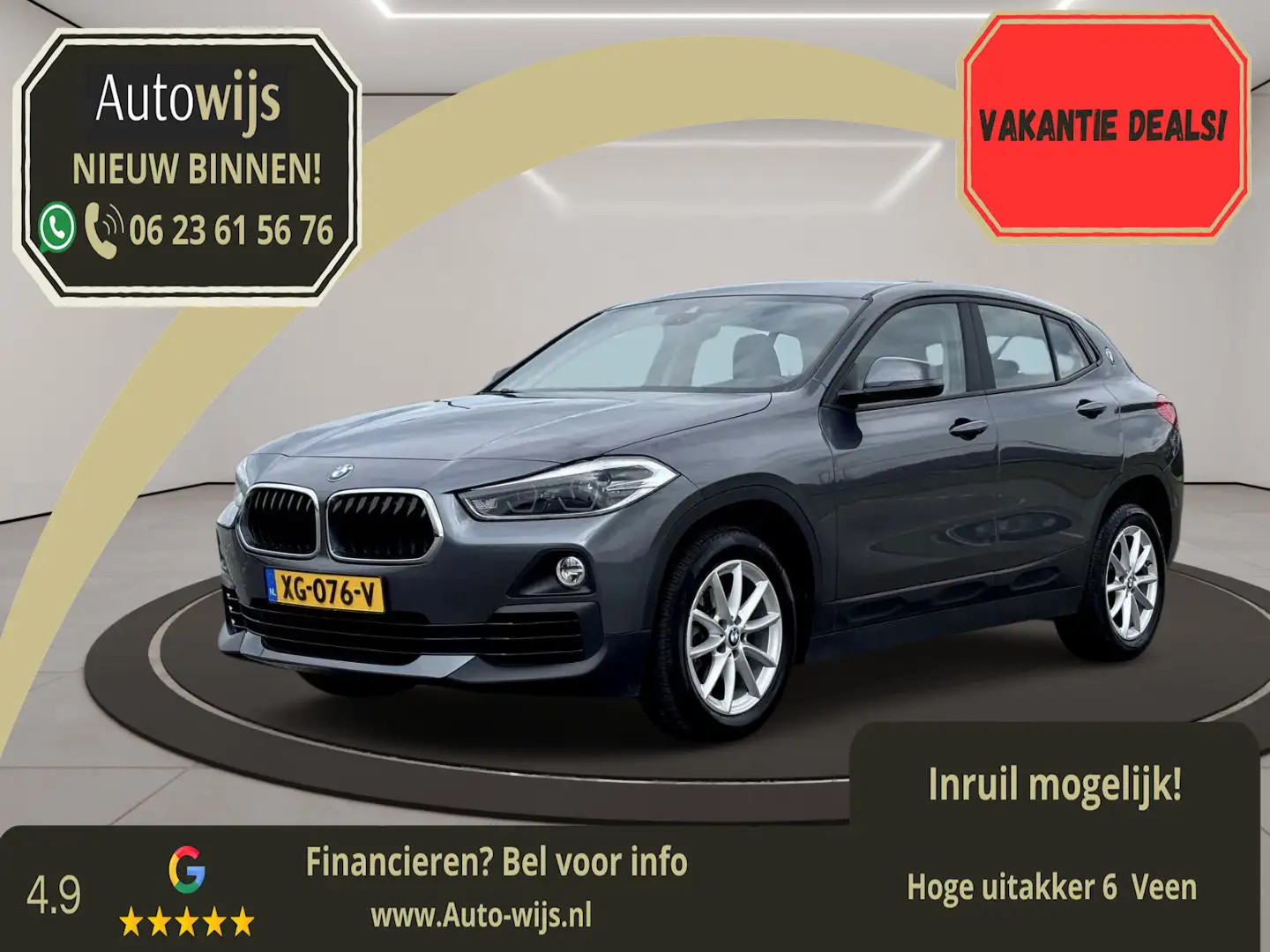 BMW X2 SDrive18i Executive|AUT|NL AUTO|Led|PDC|Clima Gris - 1