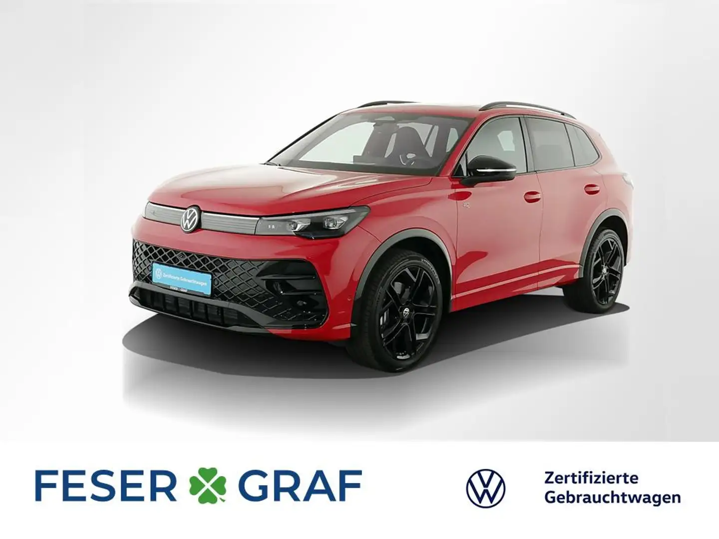 Volkswagen Tiguan R-Line 2.0 TDI DSG Navi AHK Pano StHz BlackStyle Rot - 1