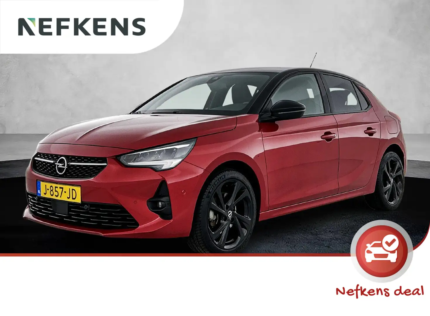 Opel Corsa 100pk GS Line | 1ste eigenaar | Camera | 17"LMV | Rood - 1