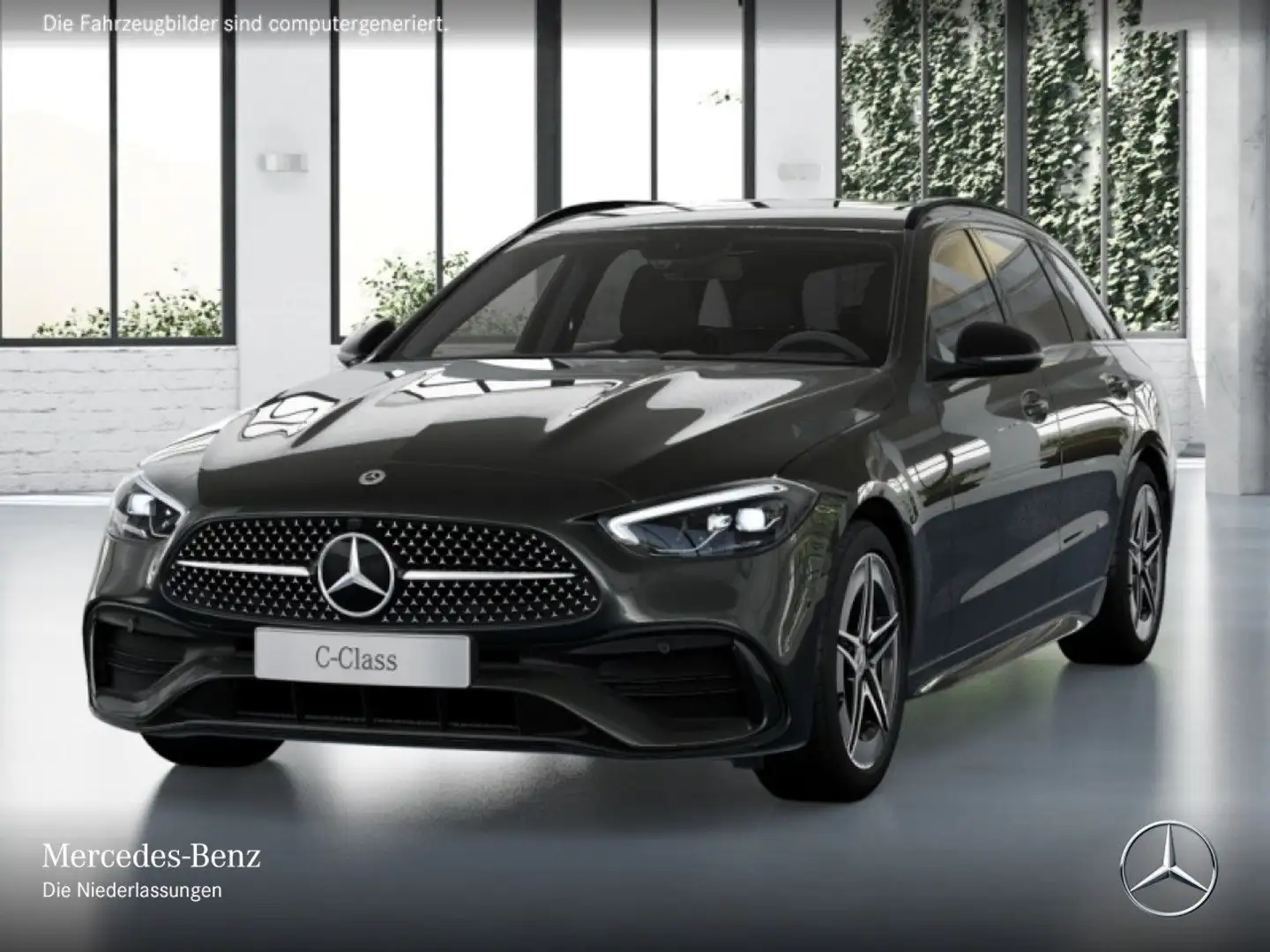 Mercedes-Benz C 180 T AMG+NIGHT+LED+KAMERA+TOTW+KEYLESS+9G Grau - 2