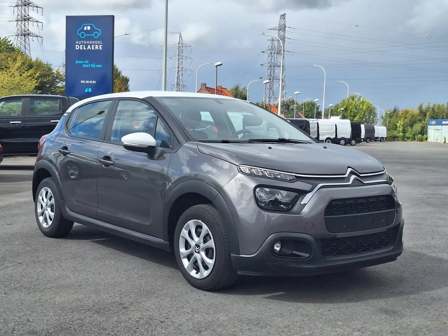 Citroen C3 C3 BlueHDi 100pk (10000e+Btw/Tva) Gris - 1