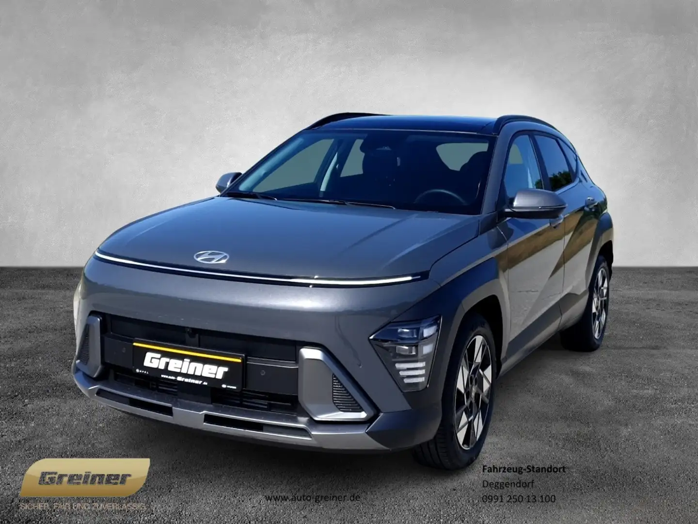 Hyundai KONA 1.6 T-GDI PRIME NEUES MODELL|SCHIEBEDACH Grau - 1