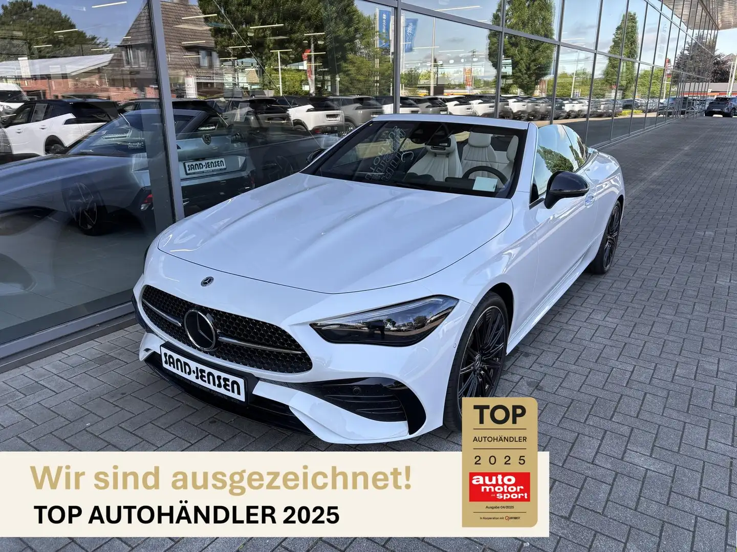 Mercedes-Benz CLE 300 4M Cabriolet AMG Line Premium AHK Burm Biały - 1