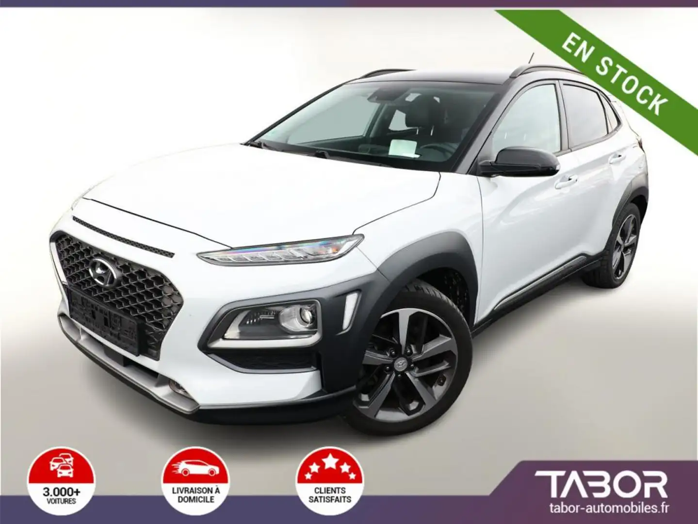 Hyundai KONA 1.6 T-GDI 177 4WD DCT Premium HUD Blanc - 1