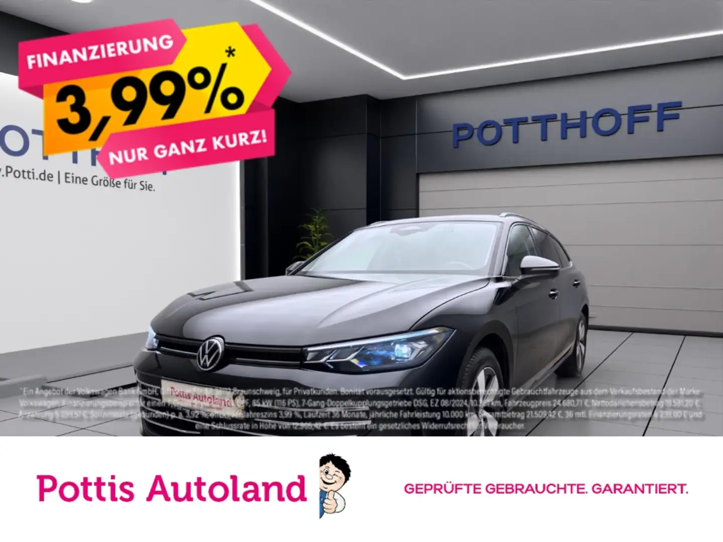 Volkswagen Passat Variant 1.5 eTSI DSG BUSINESS NAVI AHK KLIMA SHZG Schwarz - 1