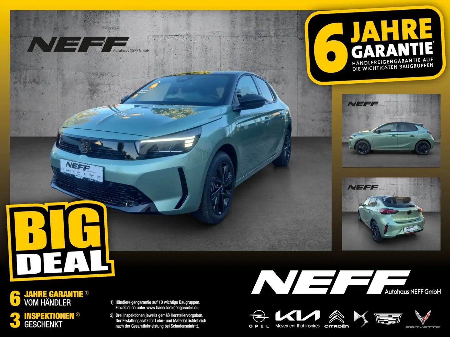 Opel Corsa F 1.2 Turbo YES LED+SHZ+Fernlichtass.+PDC Groen - 1