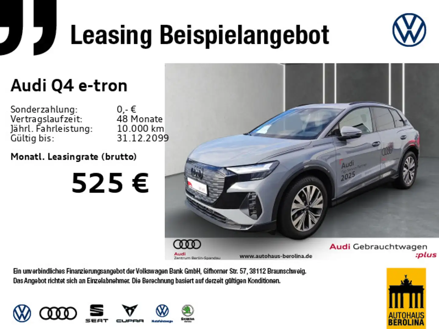 Audi Q4 e-tron 35 Adv. *Opt.-Schwarz+*Assist+*R-CAM* Grau - 1