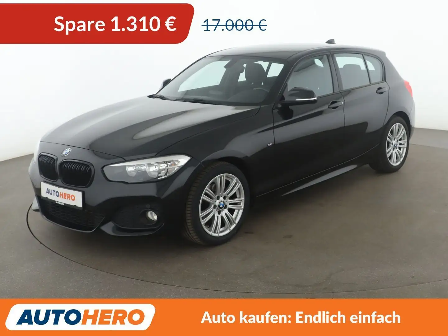 BMW 116 116d M Sport Aut.*NAVI*TEMPO*PDC*SHZ*LIM* Schwarz - 1