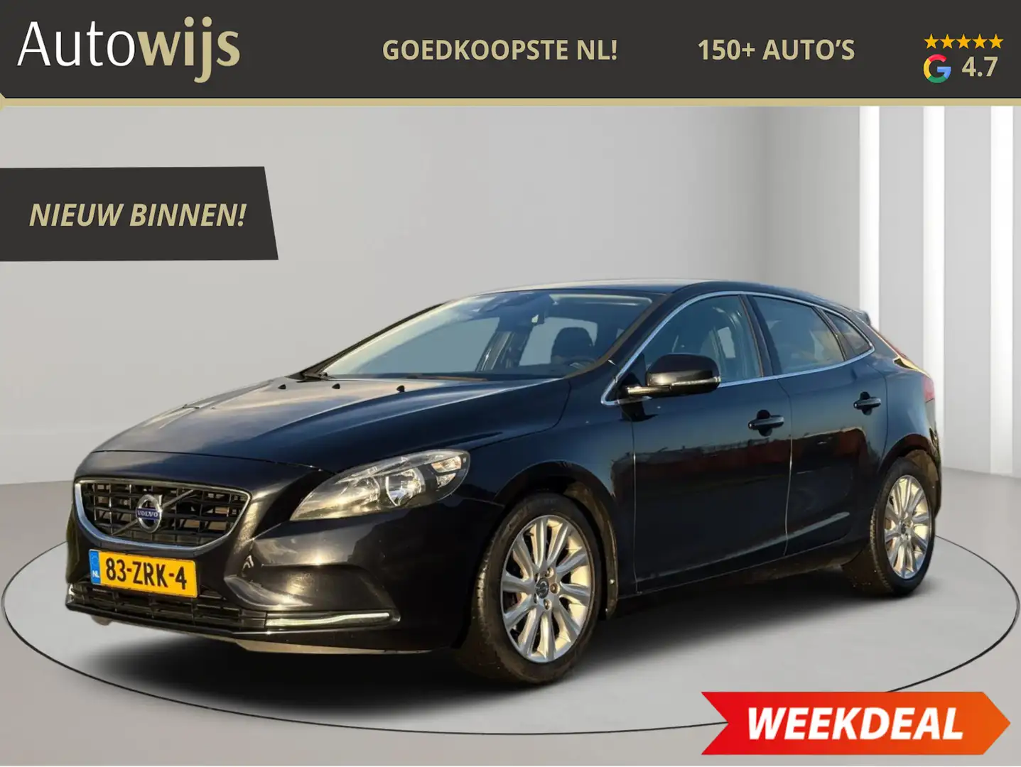 Volvo V40 1.6 T4 Momentum|NL AUTO|Trekhaak|Camera|Goed onder Schwarz - 1