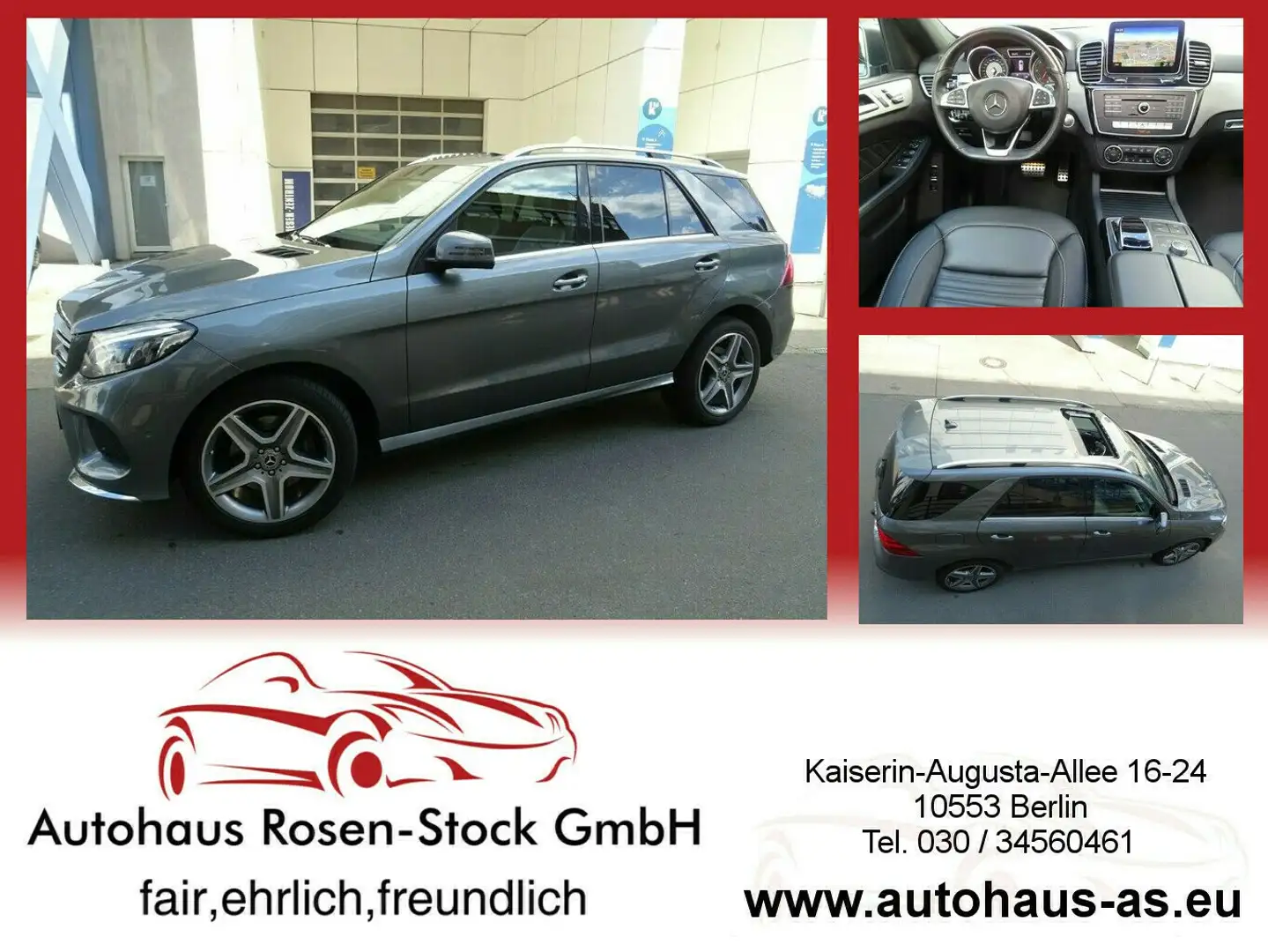 Mercedes-Benz GLE 350 d 4Matic AMG Line,9G-Tr,AHK,ACC,Nav,LED Grey - 1