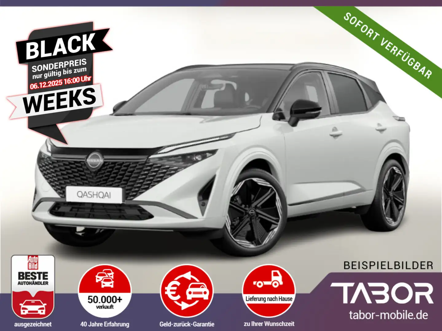 Nissan Qashqai MHEV 158 CVT N-Design Pano HUD UVP-32%* Blanc - 1