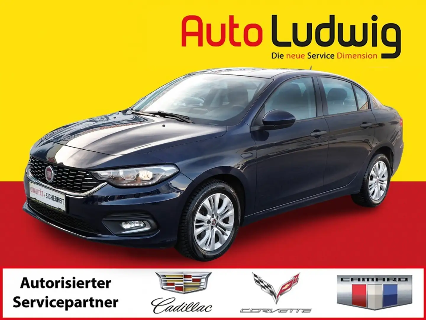 Fiat Tipo 1,4 16V 95 Lounge*CAR PLAY*PDC*R-KAMERA*SHZ*TEM... Blau - 1
