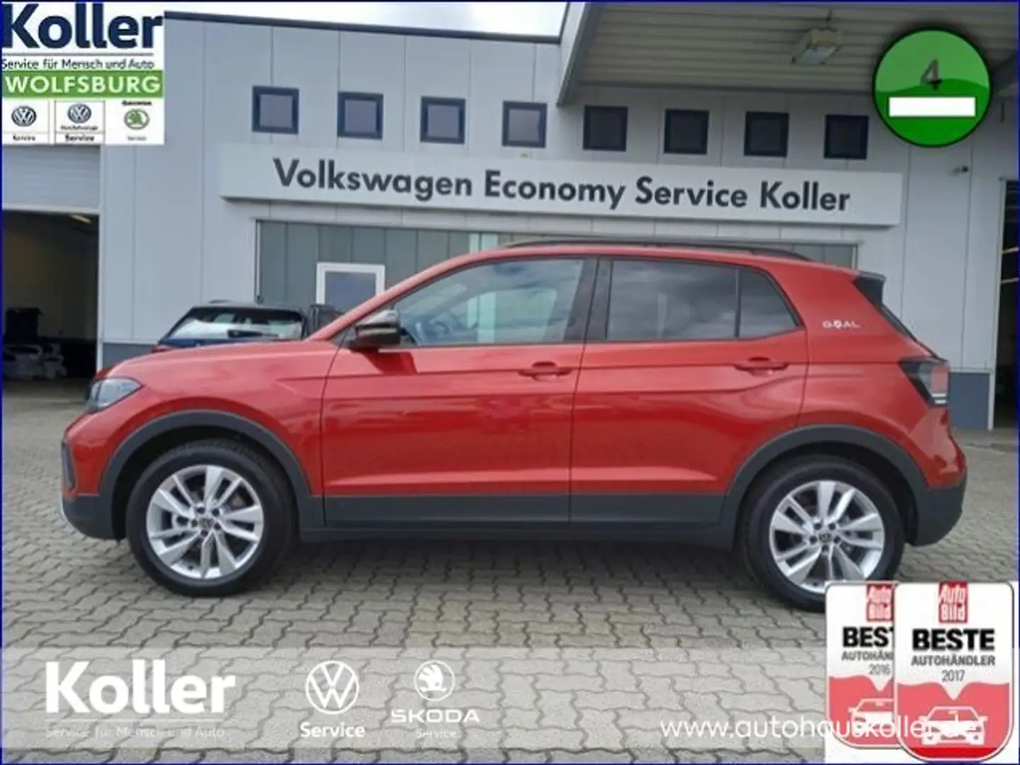Volkswagen T-Cross T-Cross 1.0 TSI DSG GOAL Kamera ACC Navi  Autom. Rosso - 2