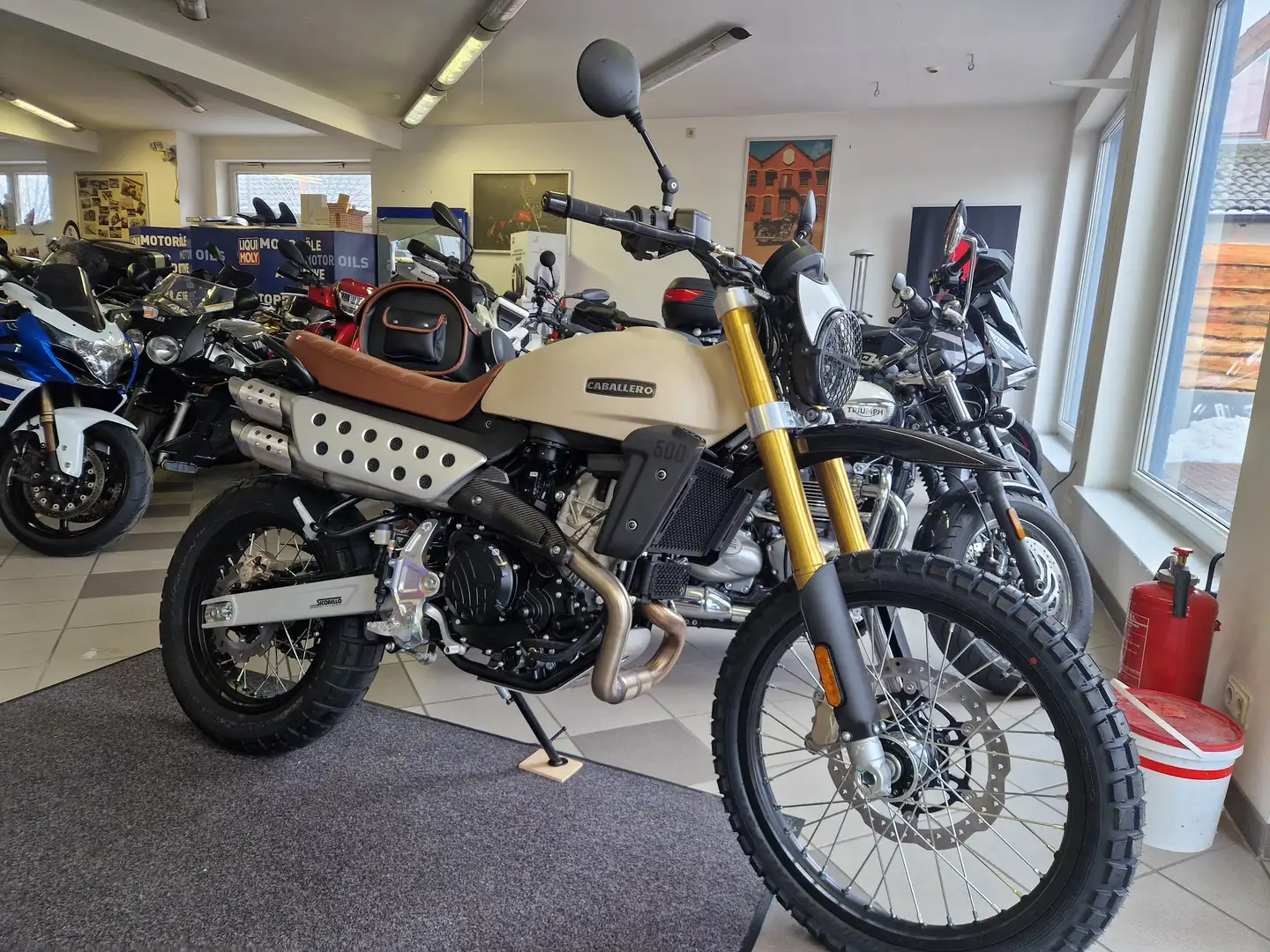Fantic Caballero 500 Rally      Scrambler   NEU  Garantie Beige - 1