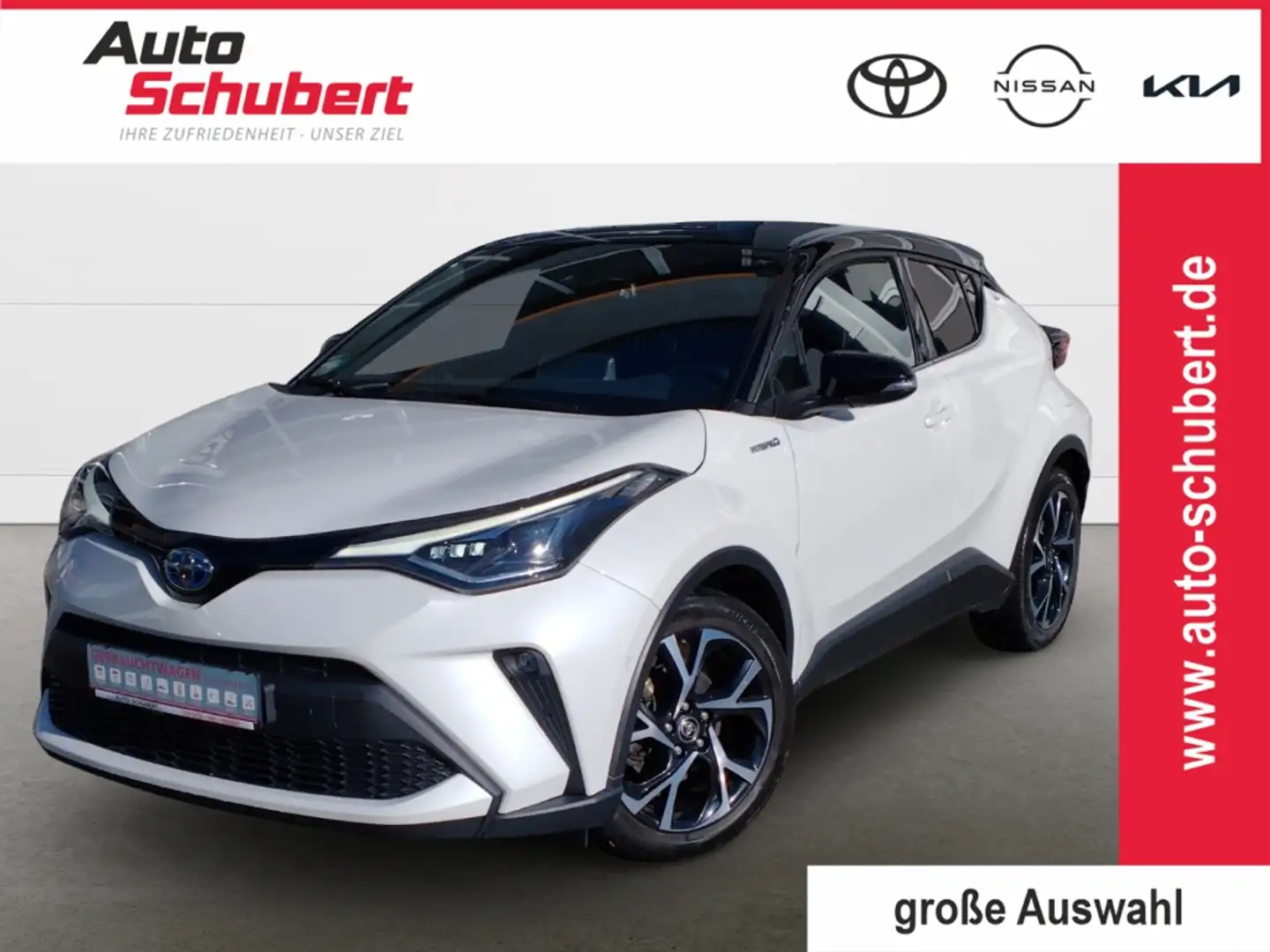 Toyota C-HR Hybrid 2,0l Team D LED Kurvenlicht Mehrzonenklima Weiß - 1