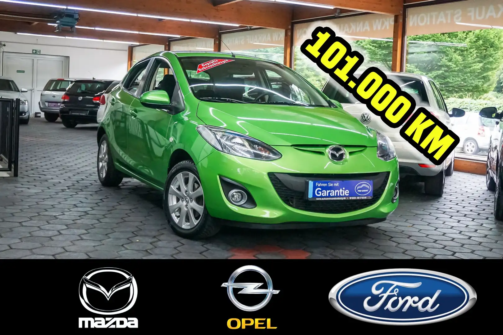 Mazda 2 1.3 Sitzheizung Klima Allwetterreifen Tüv 03/26 Grün - 1