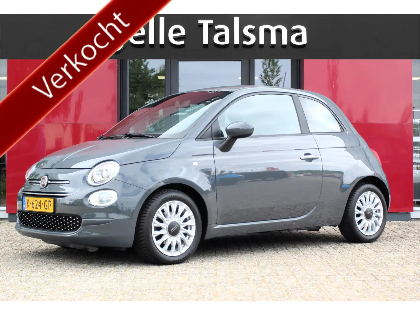 Fiat 500 1.2 Lounge Automaat! | Cruise Control | All-season Grijs - 1