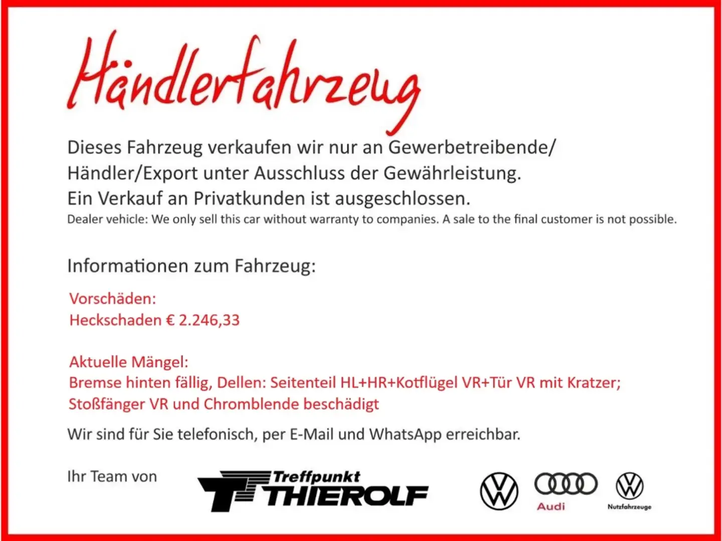 Volkswagen Tiguan R-Line 2.0 TDI Fahrschulfzg -nur Gewerbe- Bianco - 2