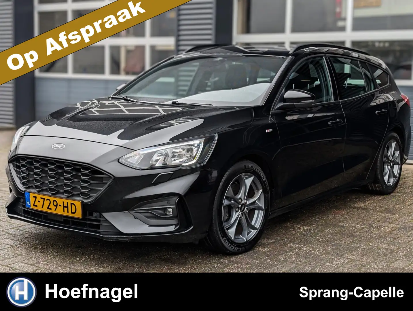 Ford Focus Wagon 1.5 EcoBoost ST Line 180PK|Cruise|Stoelverw. Zwart - 1