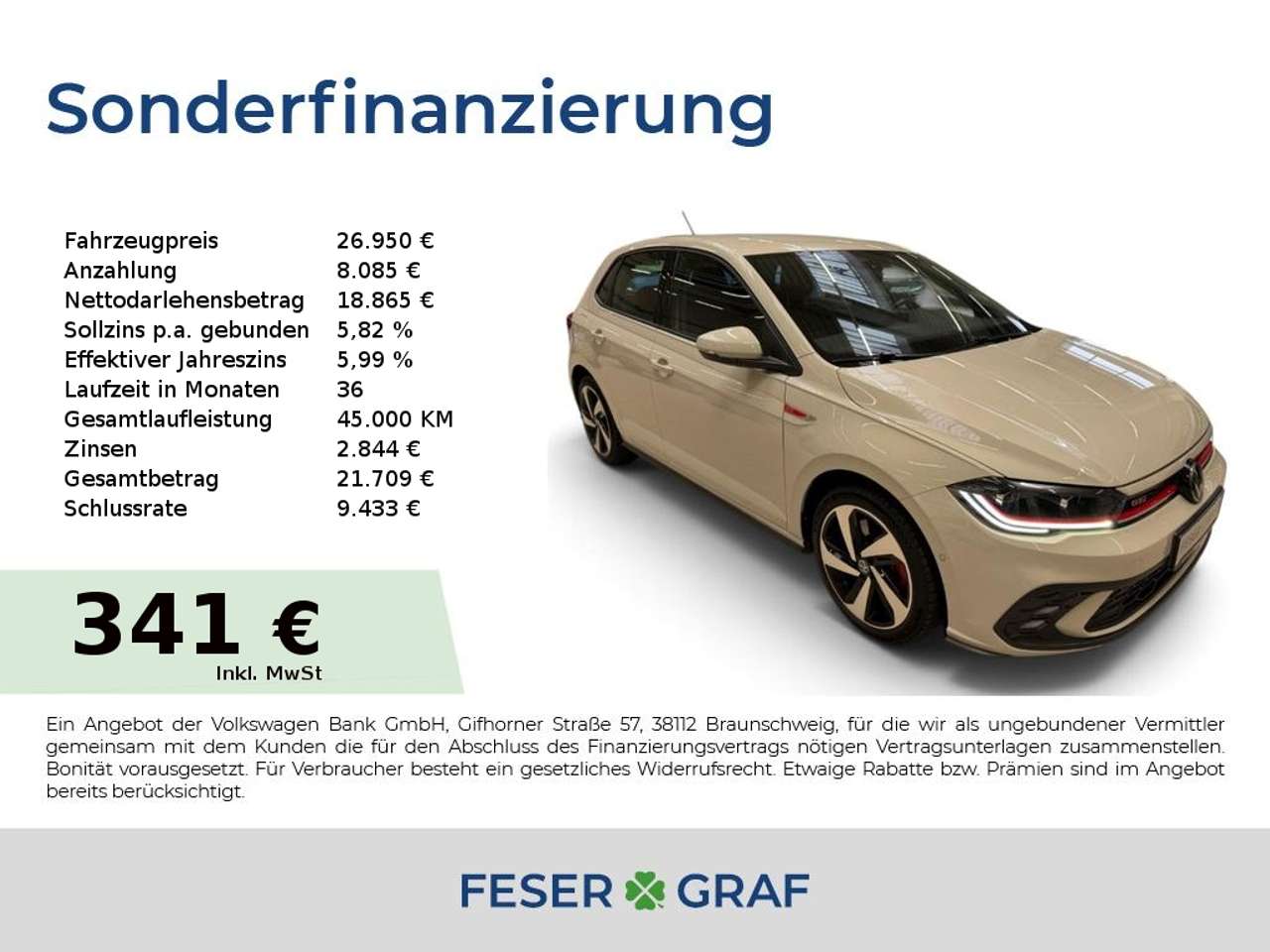 Volkswagen Polo — Volkswagen Polo GTI 2.0 TSI DSG/LED/Sitzhzg.