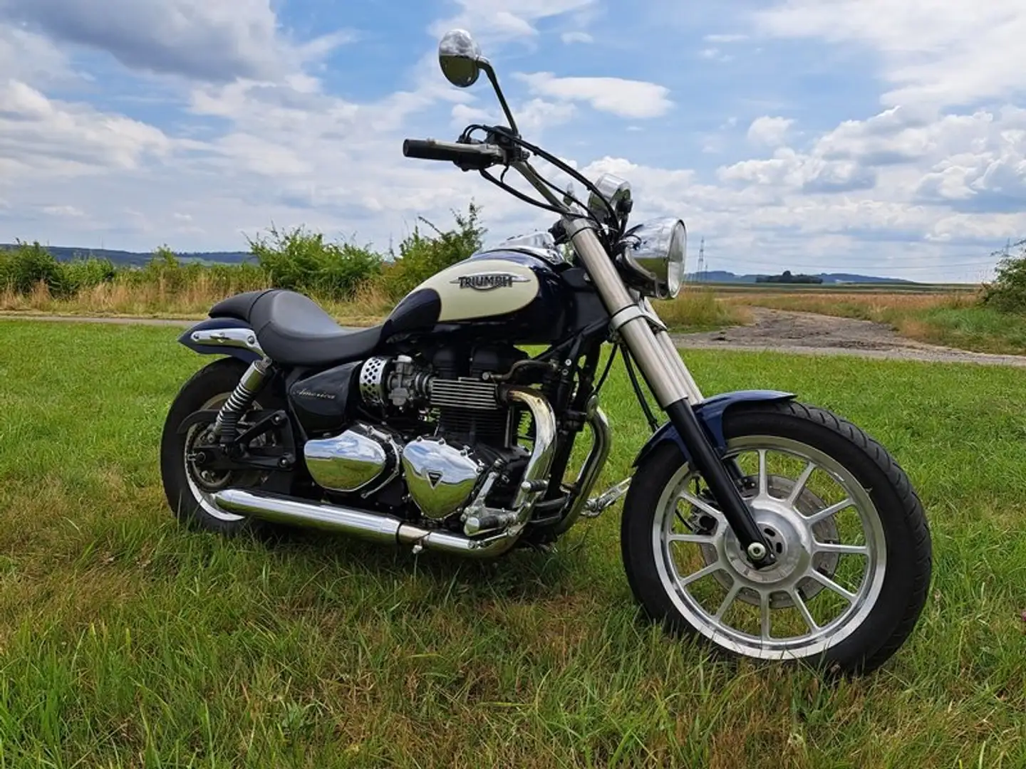 Triumph America LT 986 MK 2 Bleu - 1