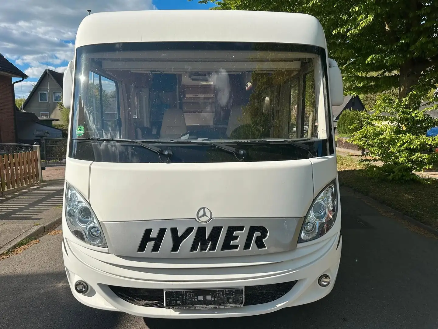 Hymer/Eriba B 585 SAT/TV-Leder-Solar-Markiese-AHK-Automatik Blanc - 2