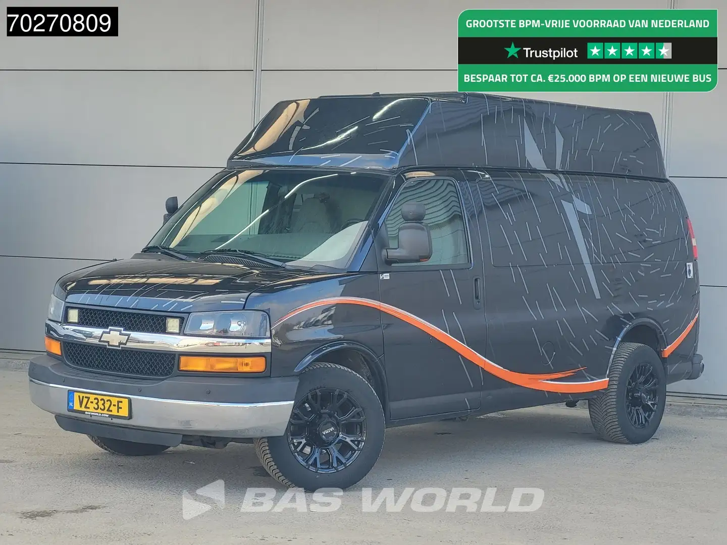 Chevrolet Chevy Van 6.0L V8 MARGE LPG Chevy Van Camper Basis APK 10-20 Zwart - 1