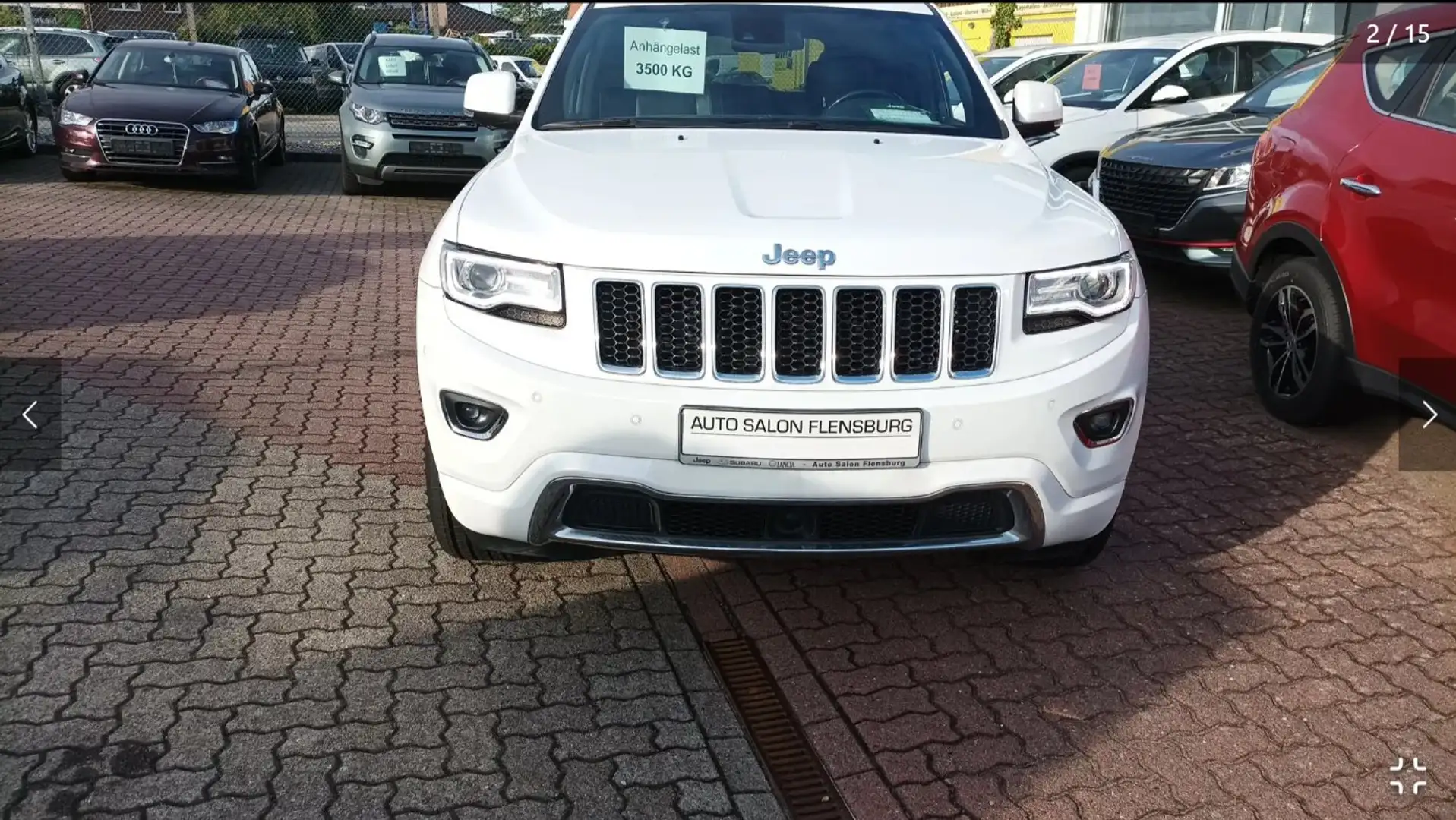 Jeep Grand Cherokee 3.0l Overland 3,5 T AHK Last*Vollaussta*Leder*Navi Weiß - 2