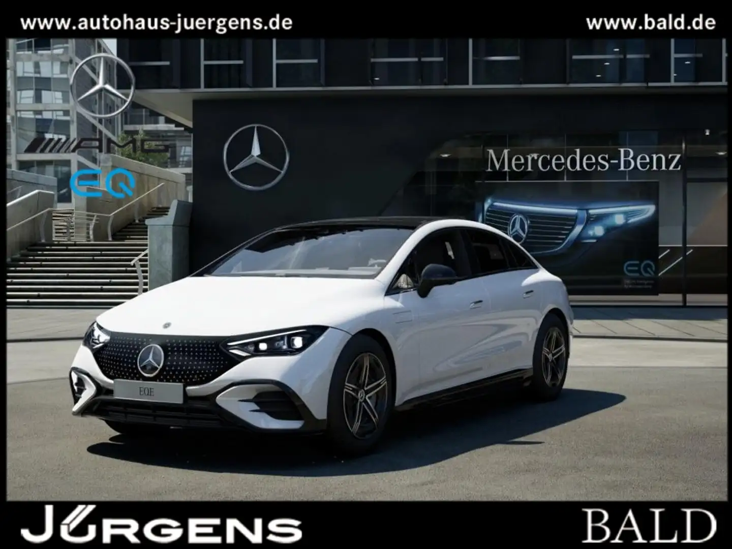 Mercedes-Benz EQE 350 4M AMG-Sport/Pano/Burm/Night/Memo/Distr Weiß - 1