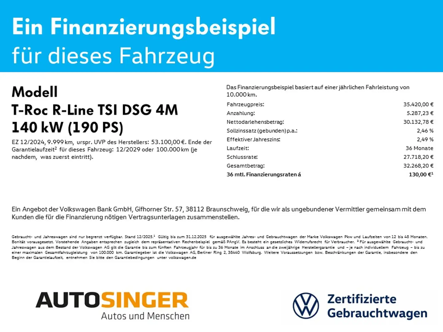 Volkswagen T-Roc R-Line TSI DSG 4M *AHK*STDHZ*NAVI*LED*PDC* Blu/Azzurro - 2