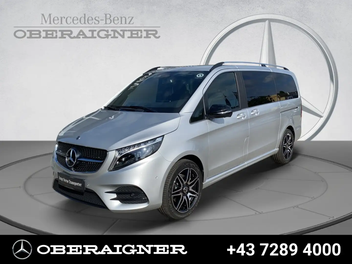 Mercedes-Benz V 300 d 4MATIC EXCLUSIVE Lang AMG Night Pano Silber - 2