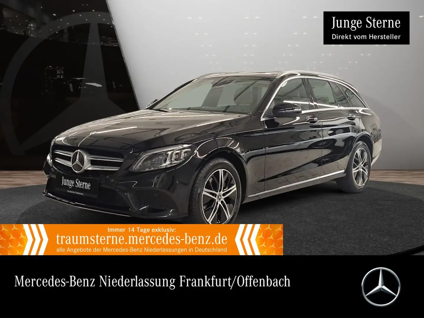 Mercedes-Benz C 180 T AVANTG+PANO+AHK+MULTIBEAM+KAMERA+SPUR+TOTW Schwarz - 1