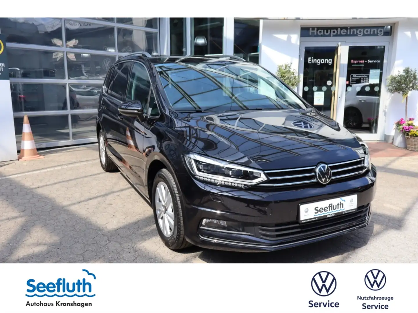 Volkswagen Touran 1.5 DSG Highline AHK Pano RFK 7-Sitzer Matrix Noir - 1