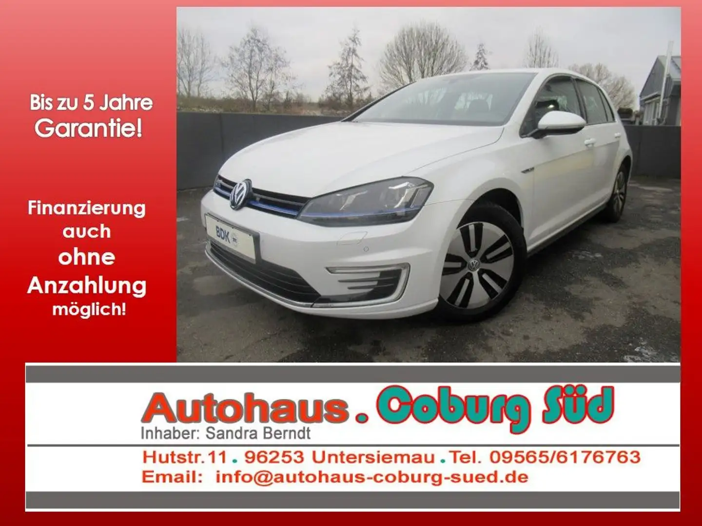Volkswagen Golf VII GTE LED NAVI PDC SHZG ALU HYBRID Weiß - 1