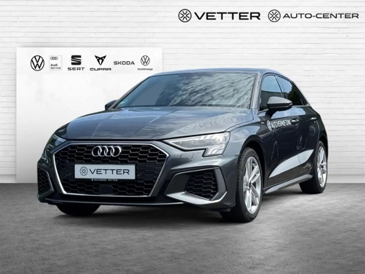 Audi A3 Sportback 35 TFSI S line S tronic KLIMA LED NAVI Grijs - 1