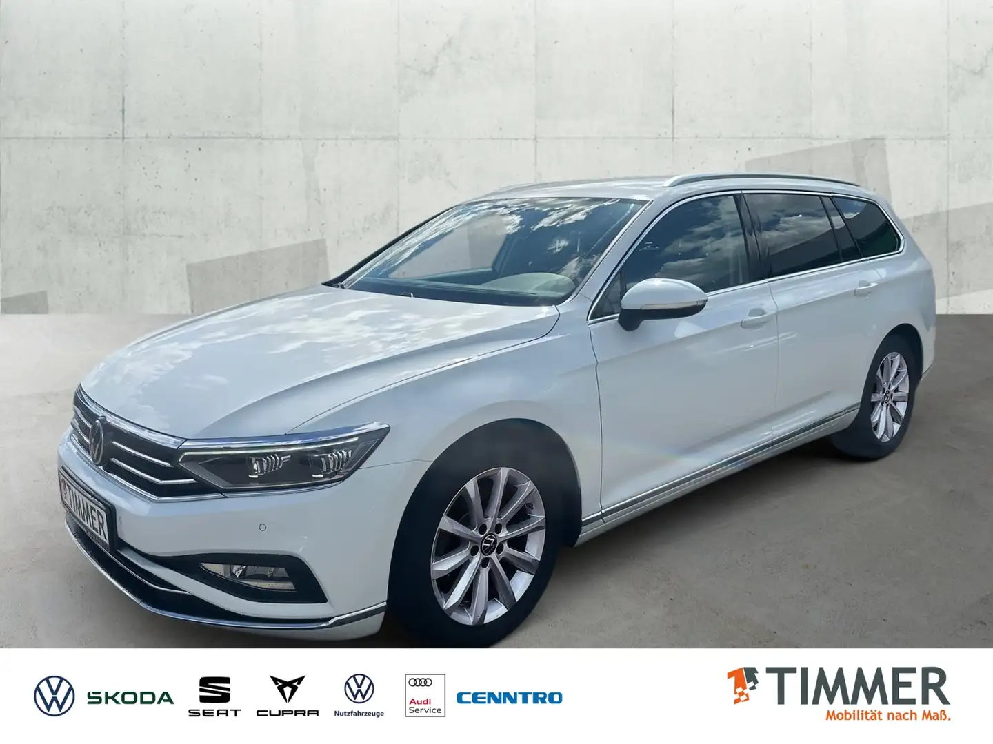 Volkswagen Passat Variant 2.0 TDI DSG ELEGANCE *AHK *IQ.LIGHT *RKAM * Weiß - 1
