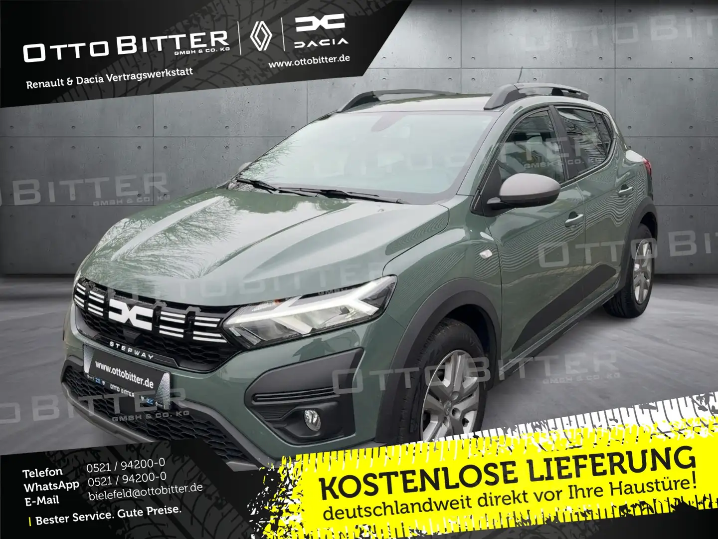 Dacia Sandero Stepway Expression TCe90 PARKP/NAVI Grijs - 1