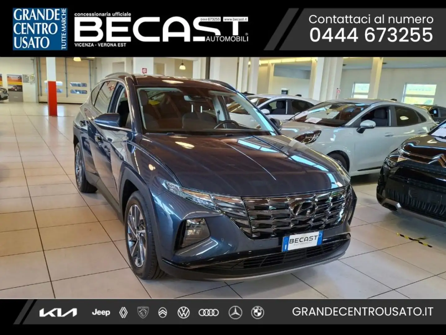 Hyundai TUCSON 1.6 CRDI 48V XLine - PROMO K73 Grijs - 1