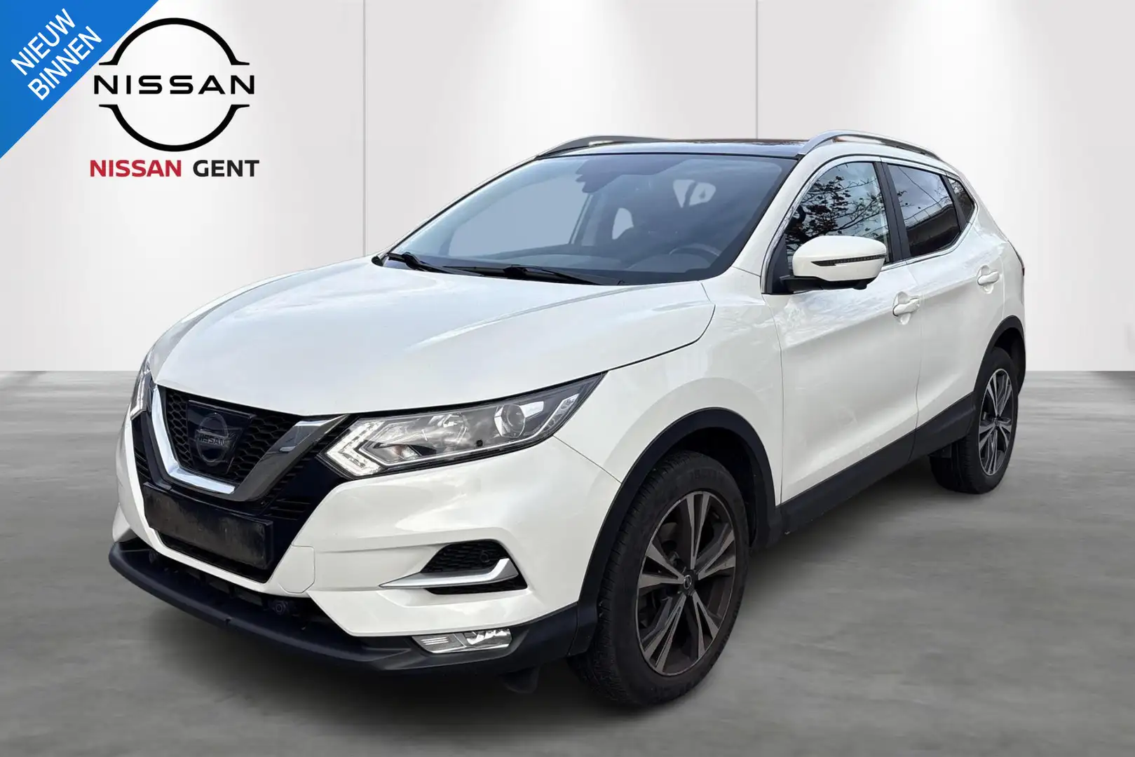 Nissan Qashqai GPS+360°CAMERA+AUTOM AIRCO BENZINE + GARANTIE Blanc - 1