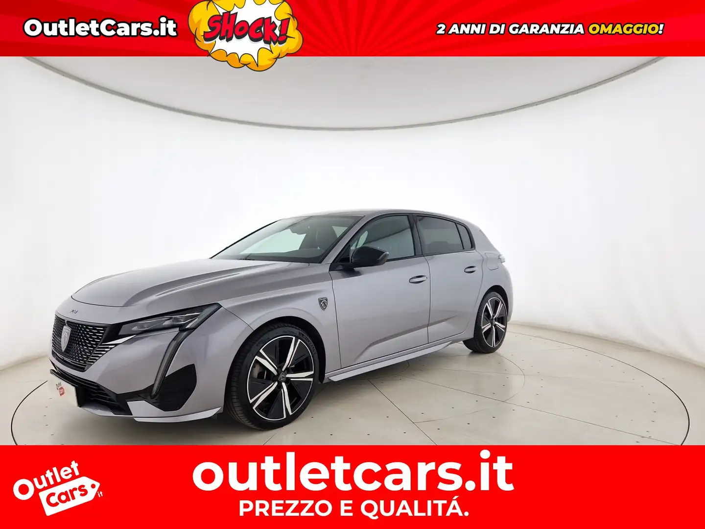 Peugeot 308 1.6 hybrid phev gt 180cv e-eat8 Plateado - 1