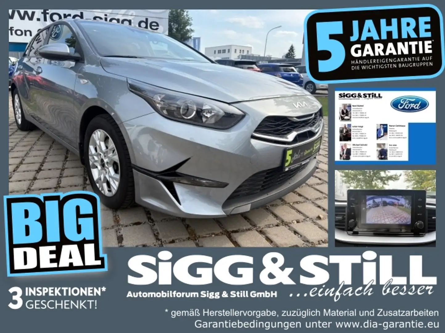 Kia Ceed / cee'd Ceed 1.5 T-GDI Vision BI-LED*CAM*PDC*SHZ*KLIMAAUT Silber - 1