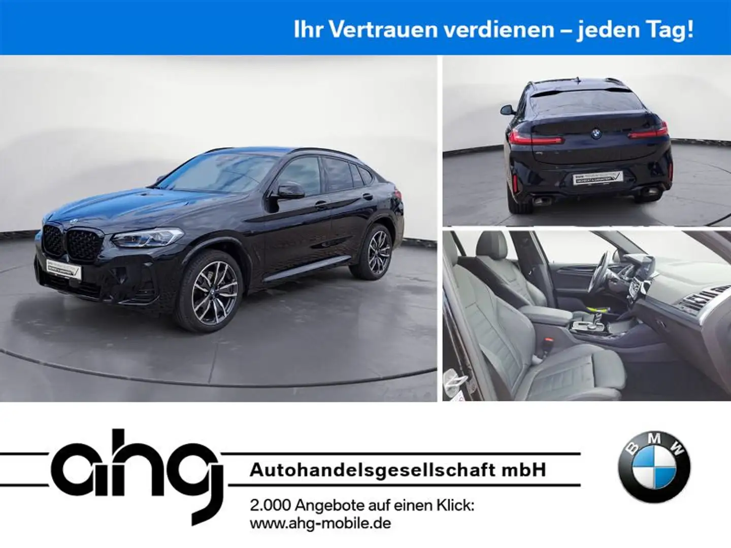 BMW X4 xDrive30i AT M Sportpaket Innovationsp. EDC Zwart - 1