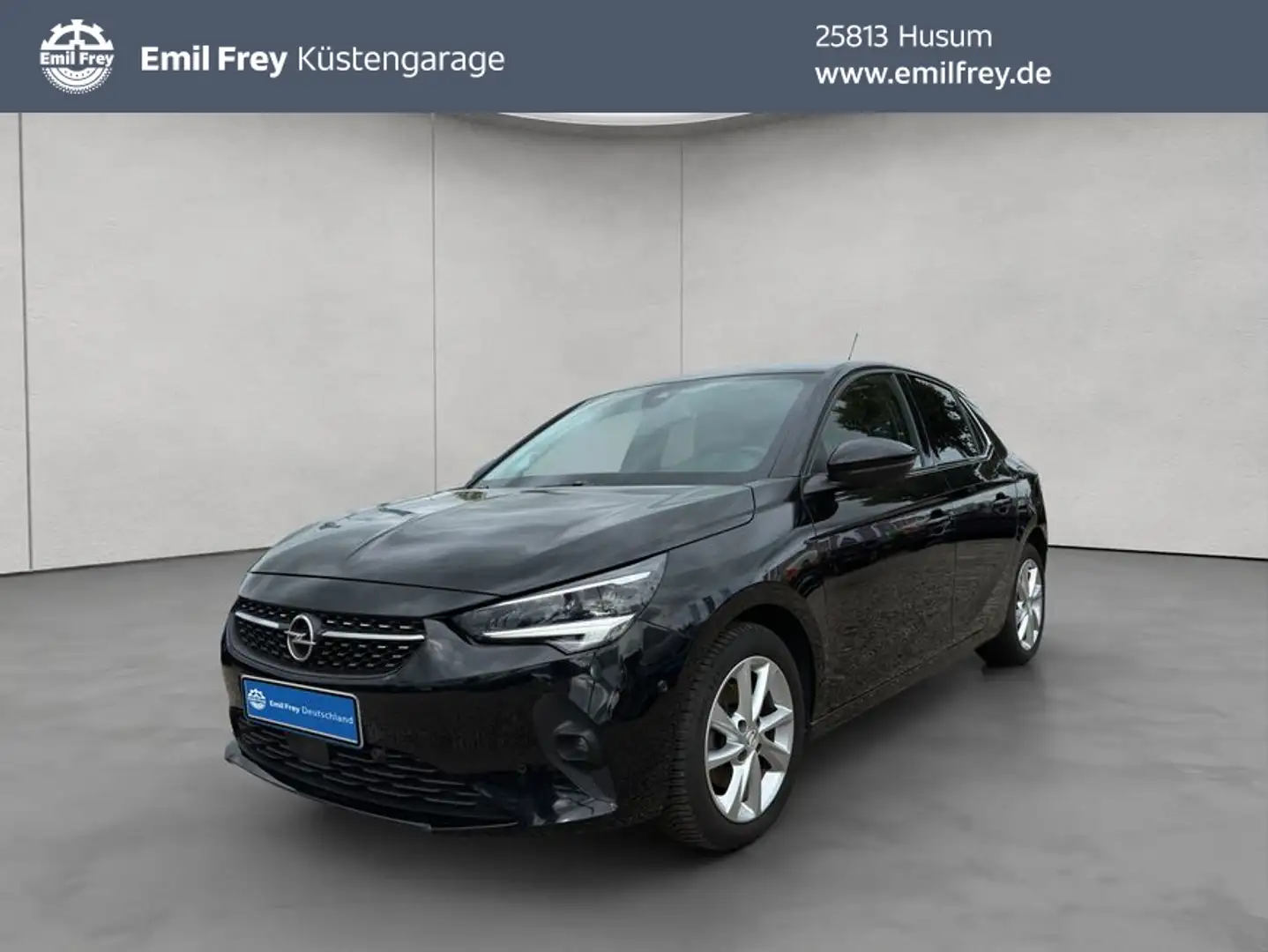 Opel Corsa 1.2 Direct Inj Turbo Autom. Elegance SHZ K Zwart - 1