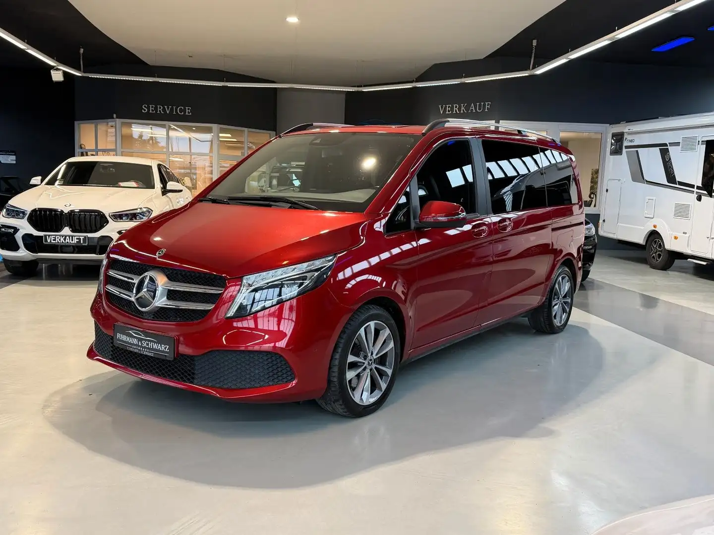 Mercedes-Benz V 250 d 9GEdition AHK+Standh+LED+Rfkam+ele.Heckkl Roşu - 1