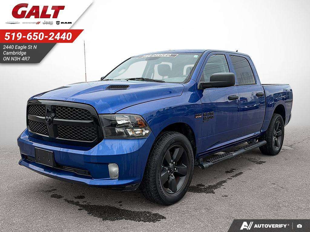 Blue 2019 RAM 1500 Pickup Truck Four-Wheel Drive 8-Speed Automatic