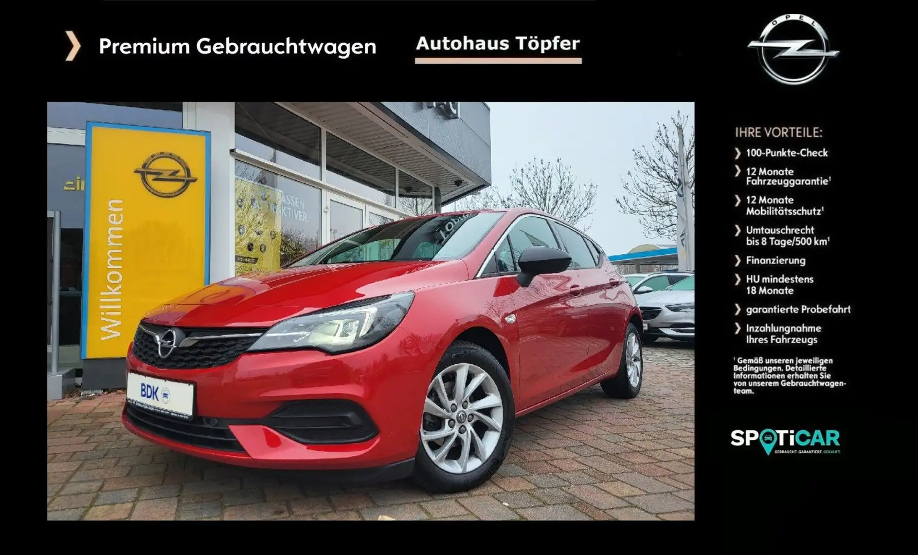 Opel Astra K "Premium Elegance" mit vielen Extras Czerwony - 1