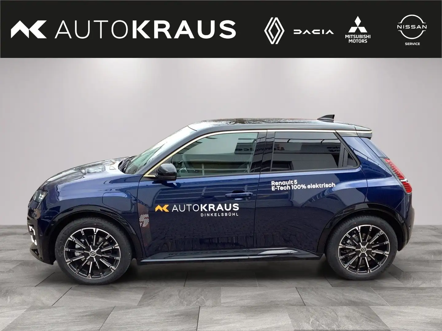Renault R 5 Iconic Five 150 Comfort Range,NAVI,KAMERA Blau - 2