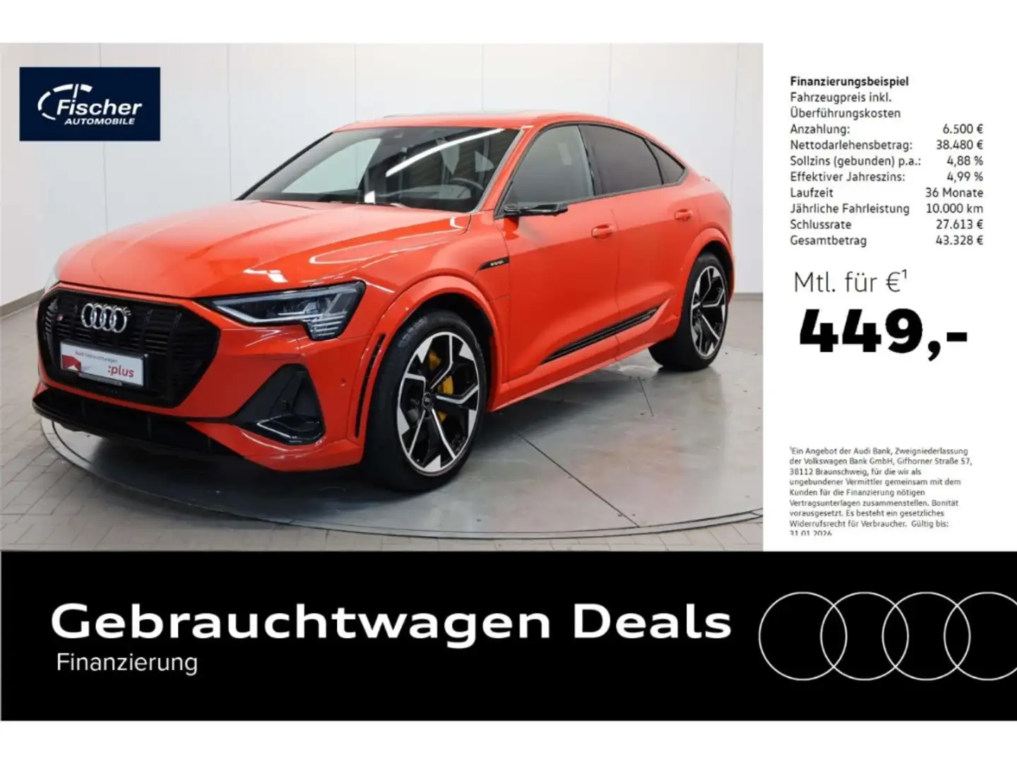 Audi e-tron Sportback S quattro Rot - 1