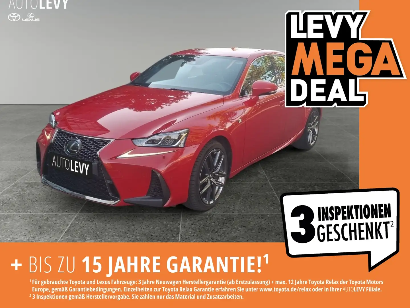 Lexus IS 300 F-Sport *ACC*KAMERA*KLIMA*FACELIFT* Rojo - 1